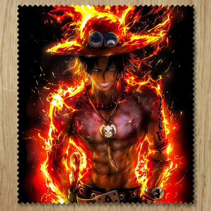 Chiffonnette Ace One Piece illustrée à la main en Anjou