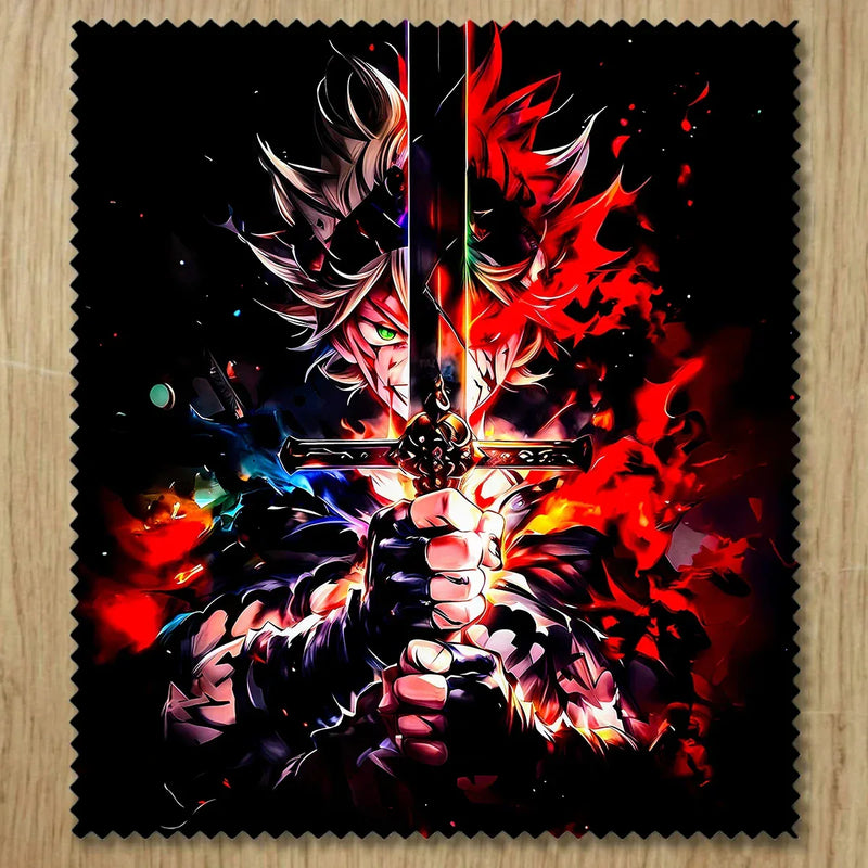 Chiffonnette Asta Black Clover illustrée à la main en Anjou