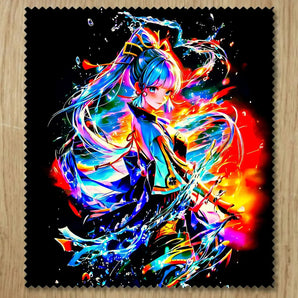 Chiffonnette Ayaka Genshin Impact illustrée à la main en Anjou