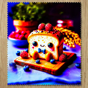 Chiffonnette Toast illustrée à la main en Anjou