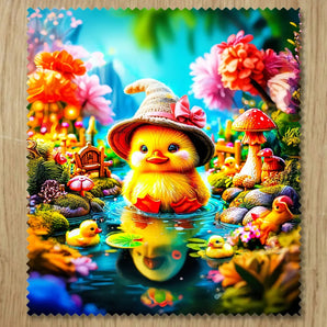 Chiffonnette Caneton illustrée à la main en Anjou