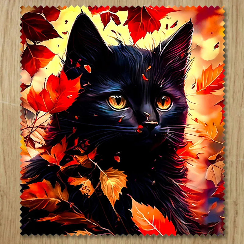 Chiffonnette Chat Automne