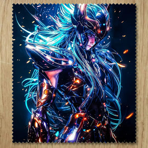 Chiffonnette Aquarius Dark Saint Seiya illustrée à la main en Anjou