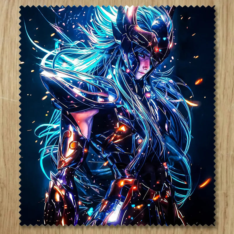Chiffonnette Aquarius Dark Saint Seiya illustrée à la main en Anjou