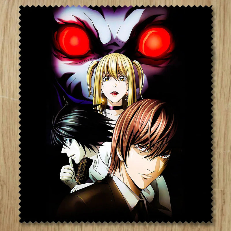 Chiffonnette Personnages Death Note illustrée à la main en Anjou