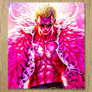 Chiffonnette Doflamingo One Piece illustrée à la main en Anjou