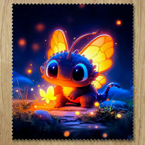 Chiffonnette Dragon Papillon illustrée à la main en Anjou