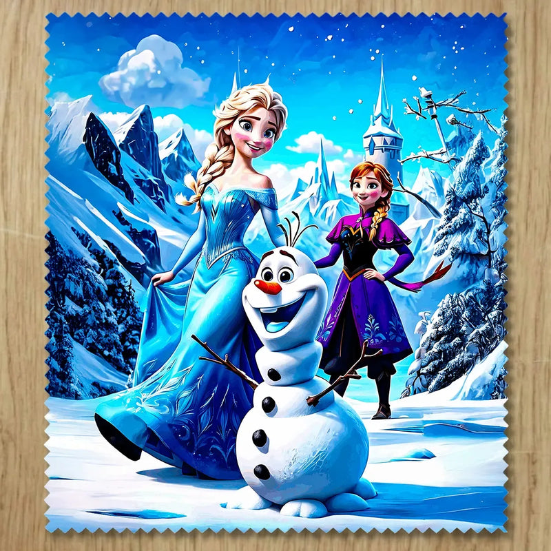 Chiffonnette Reine des Neiges illustrée à la main en Anjou