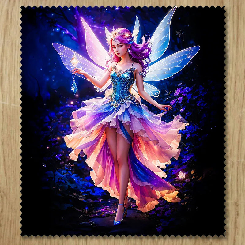 Chiffonnette Fée illustrée à la main en Anjou