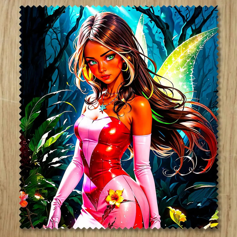 Chiffonnette Flora Winx illustrée à la main en Anjou
