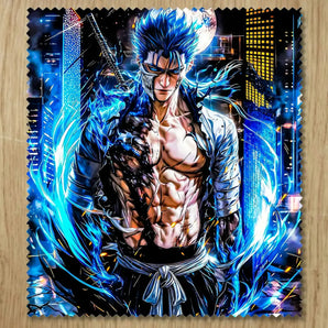Chiffonnette Grimmjow Jaggerjack Bleach illustrée à la main en Anjou
