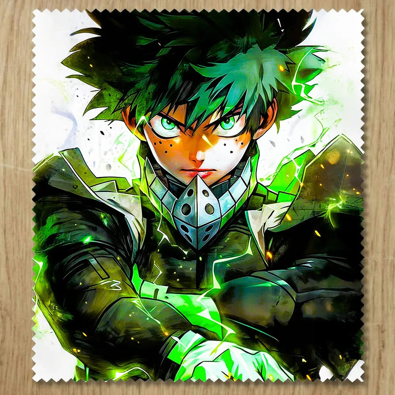 Chiffonnette Izuku My Hero Academia illustrée à la main en Anjou
