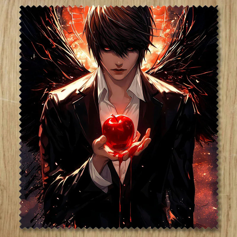Chiffonnette Kira Death Note illustrée à la main en Anjou