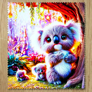 Chiffonnette Koala illustrée à la main en Anjou