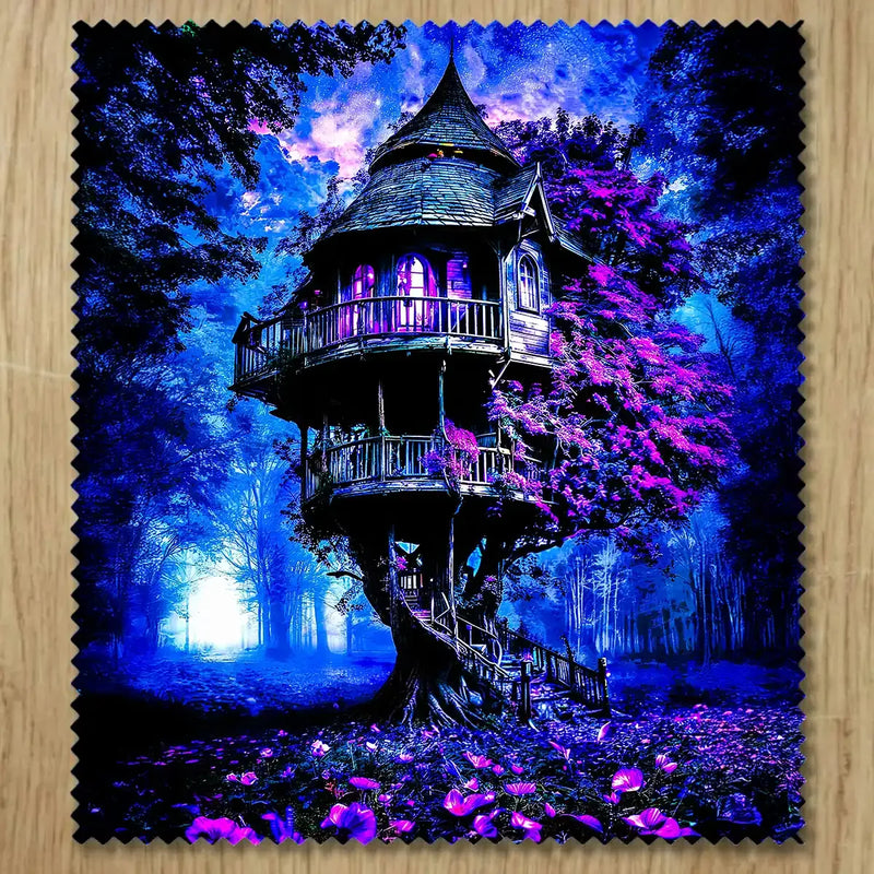 Chiffonnette Maison de Sorcière illustrée à la main en Anjou