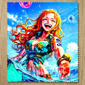 Chiffonnette Nami One Piece illustrée à la main en Anjou