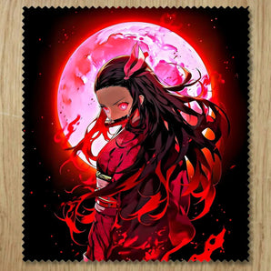Chiffonnette Nezuko Demon Slayer illustrée à la main en Anjou