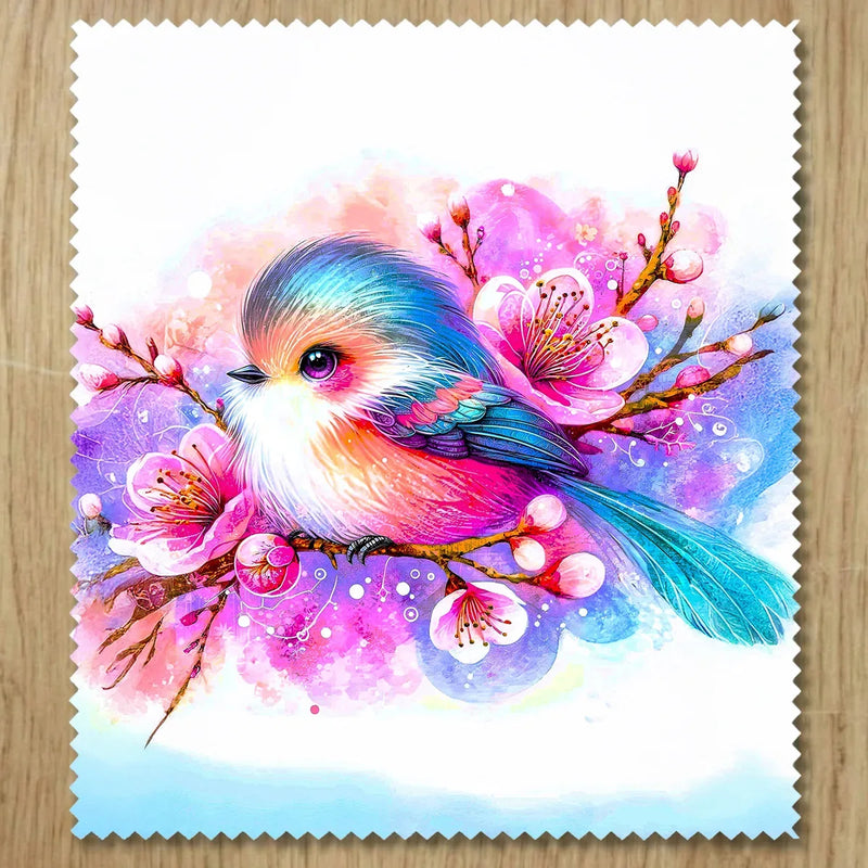 Chiffonnette Oiseau Dessin illustrée à la main en Anjou