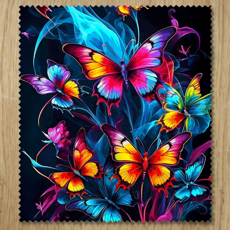 Chiffonnette Papillon Famille illustrée à la main en Anjou