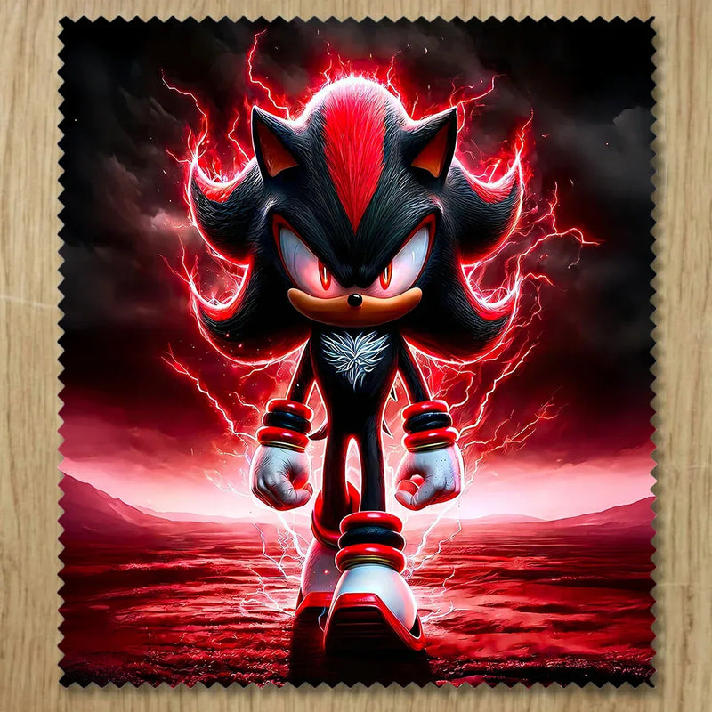 Chiffonnette Shadow the Hedgehog SEGA illustrée à la main en Anjou