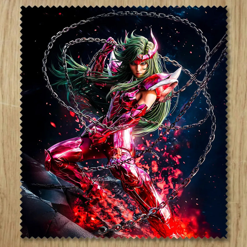 Chiffonnette Shun d'Andromède Saint Seiya illustrée à la main en Anjou