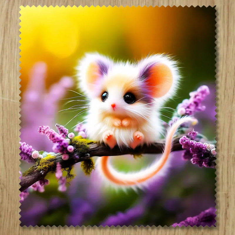 Chiffonnette Souris illustrée à la main en Anjou