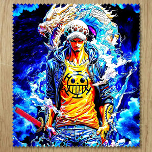 Chiffonnette Trafalgar Law One Piece illustrée à la main en Anjou