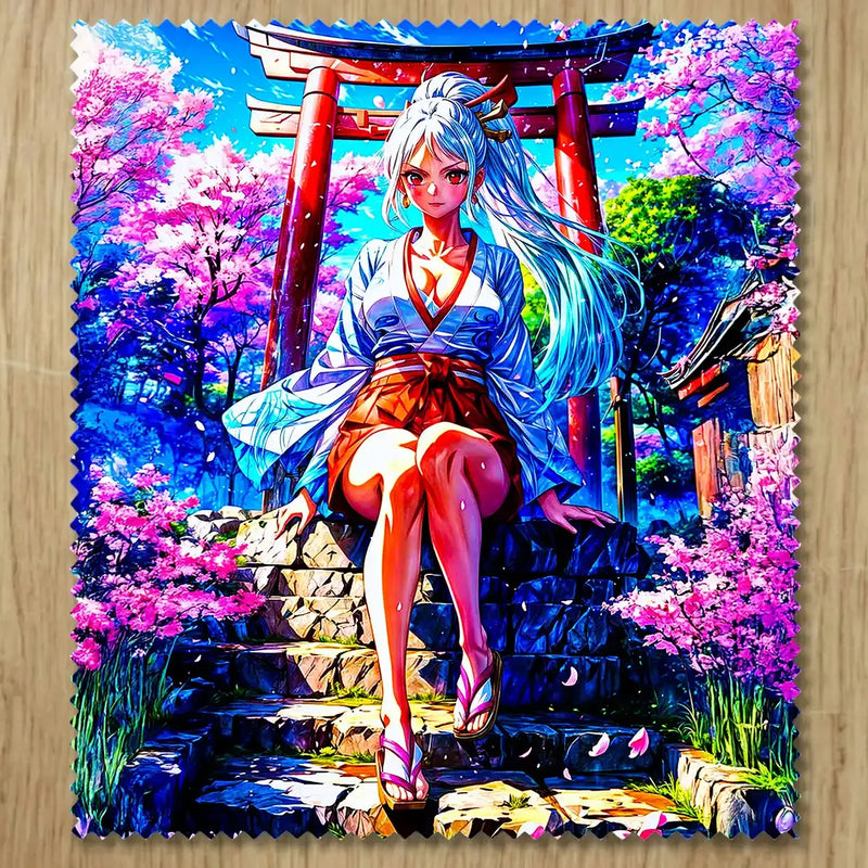 Chiffonnette Yamato One Piece illustrée à la main en Anjou