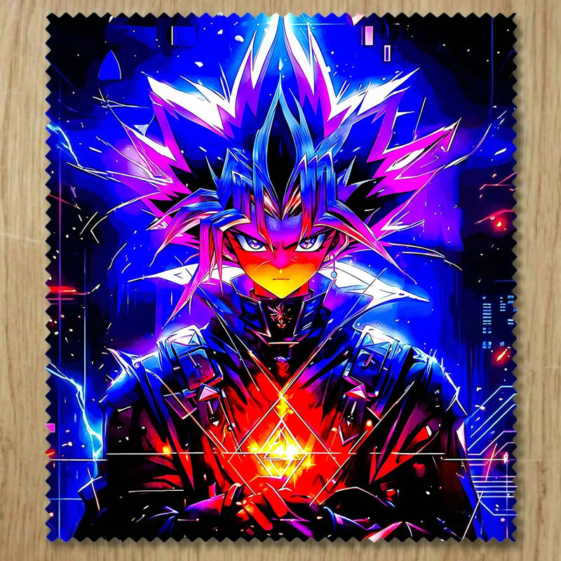 Chiffonnette Yugi Muto Yu-Gi-Oh illustrée à la main en Anjou