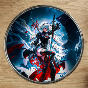 Magnet 2B Nier Automata illustré à la main en Anjou
