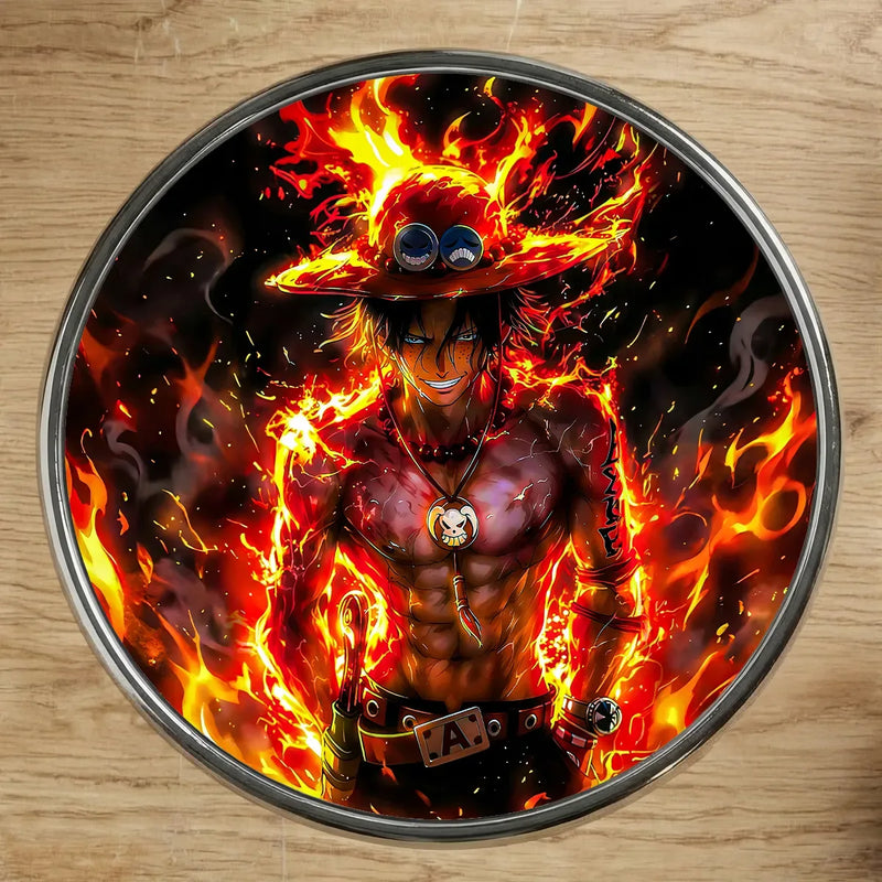 Magnet Ace One Piece illustré à la main en Anjou