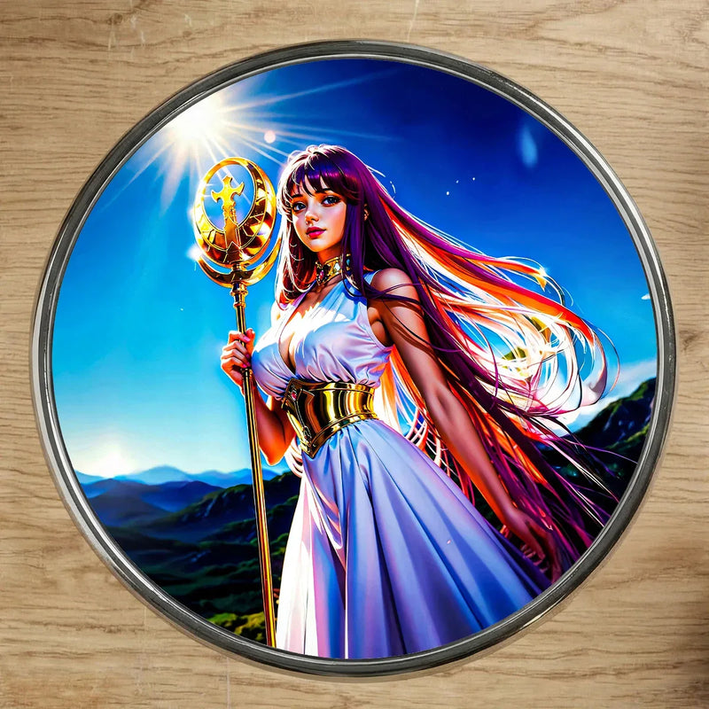 Magnet Athéna Saint Seiya illustré à la main en Anjou