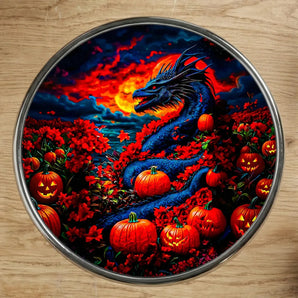 Magnet Dragon Halloween illustré à la main en Anjou