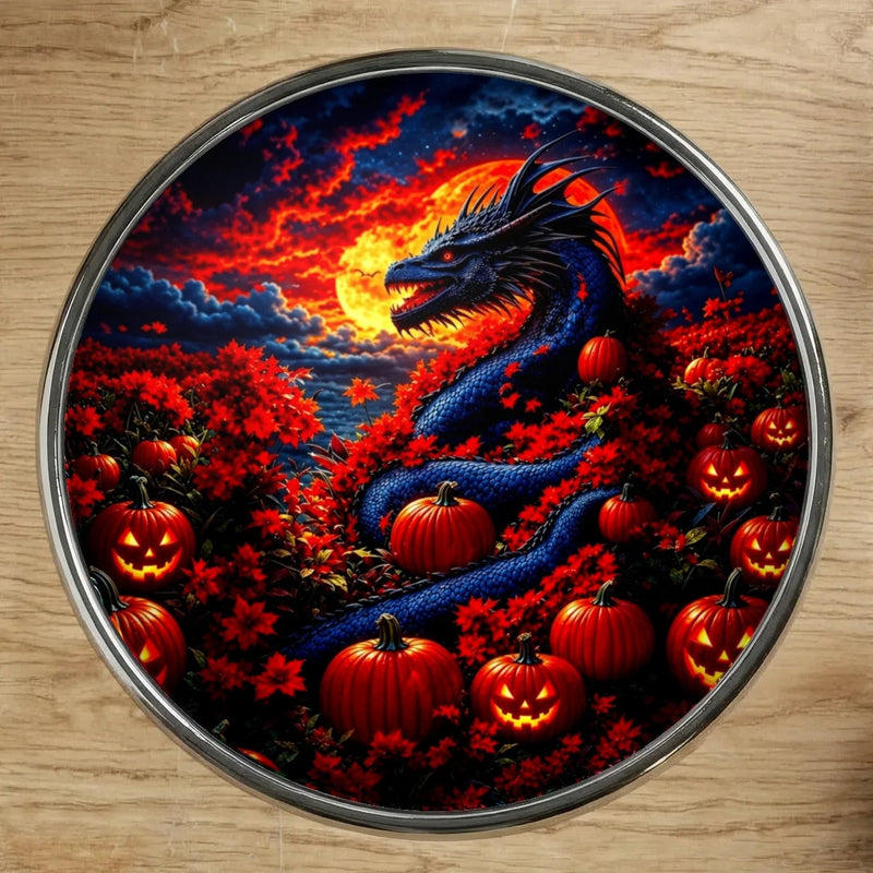 Magnet Dragon Halloween illustré à la main en Anjou