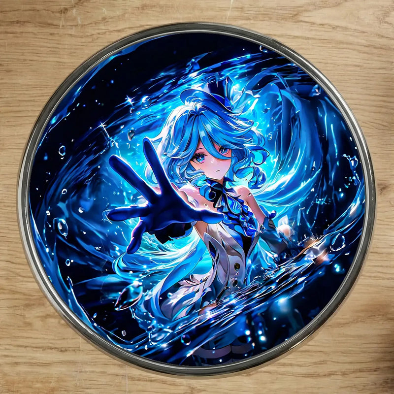 Magnet Furina Genshin Impact illustré à la main en Anjou