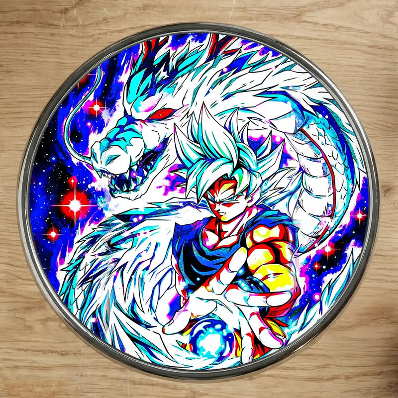 Magnet Goku Ultra Instinct Dragon Ball illustré à la main en Anjou