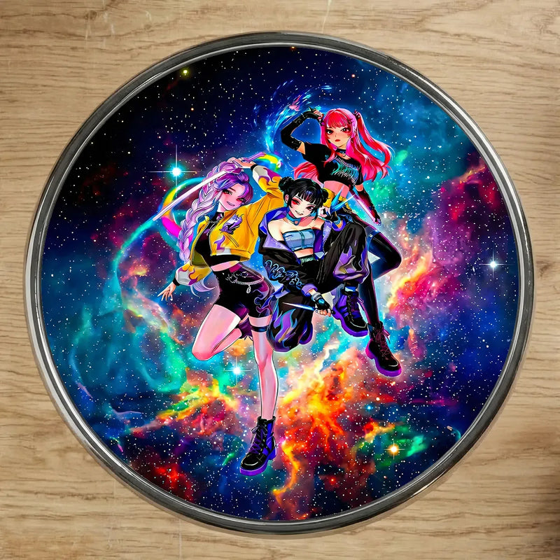 Magnet Kpop Demon Hunter HUNTR/X illustré à la main en Anjou