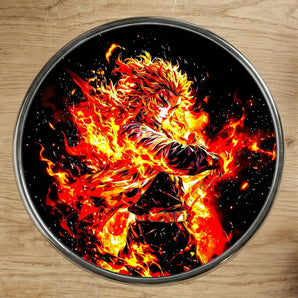 Magnet Rengoku Demon Slayer illustré à la main en Anjou