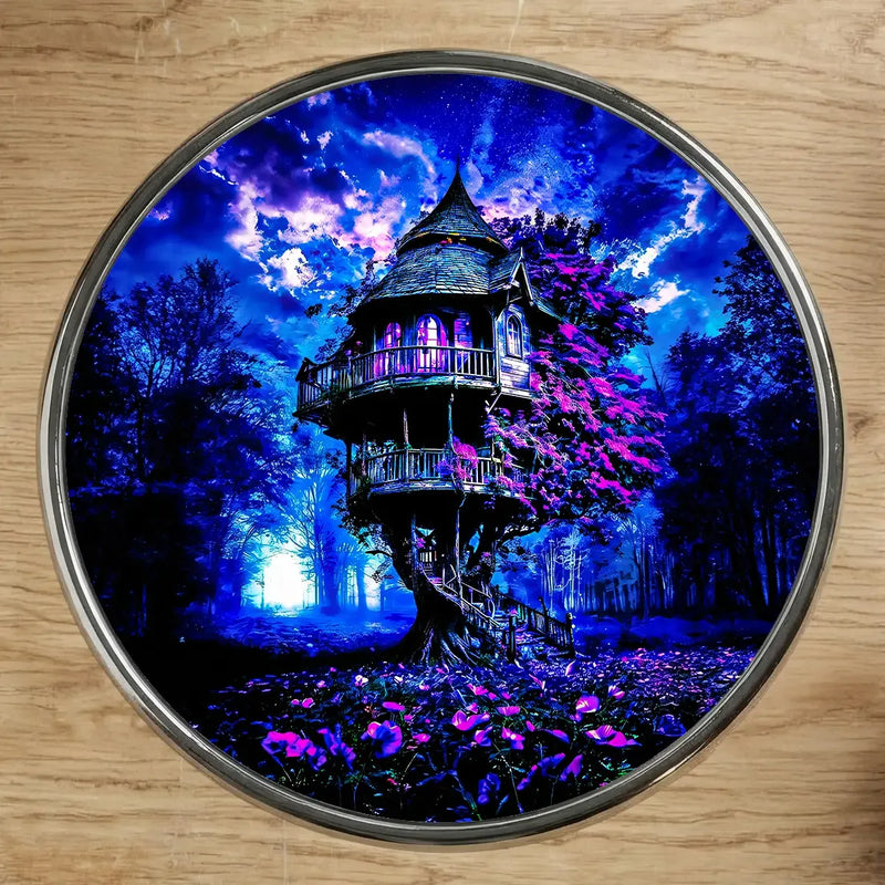 Magnet Maison de Sorcière illustré à la main en Anjou