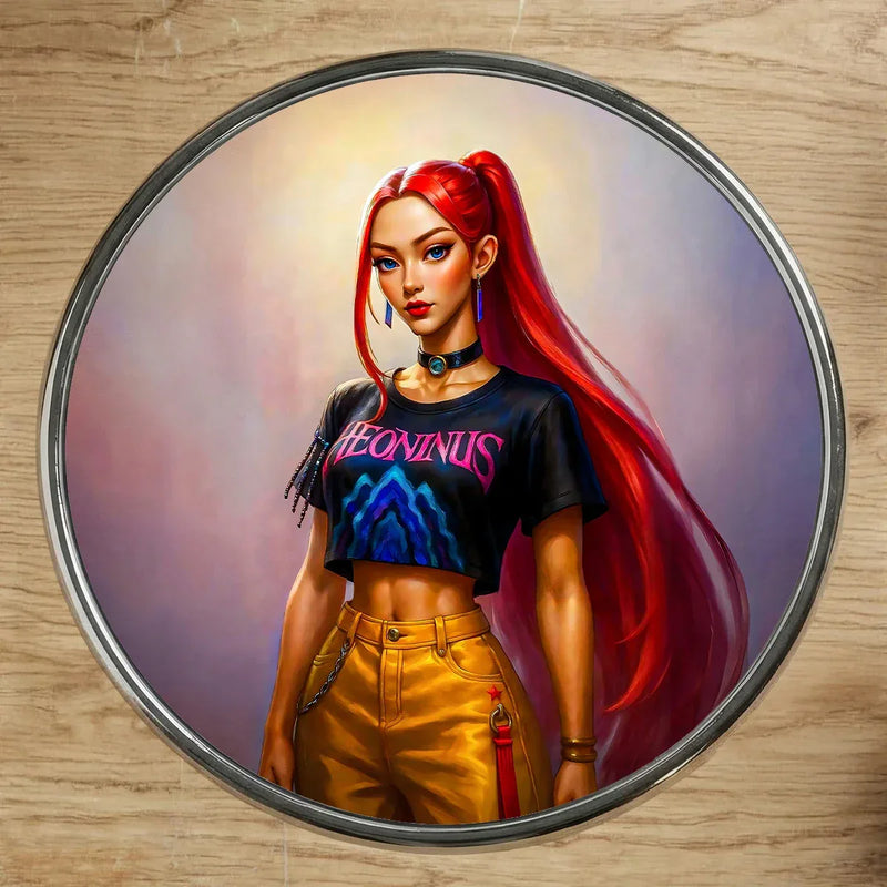 Magnet Mira KPop Demon Hunters illustré à la main en Anjou