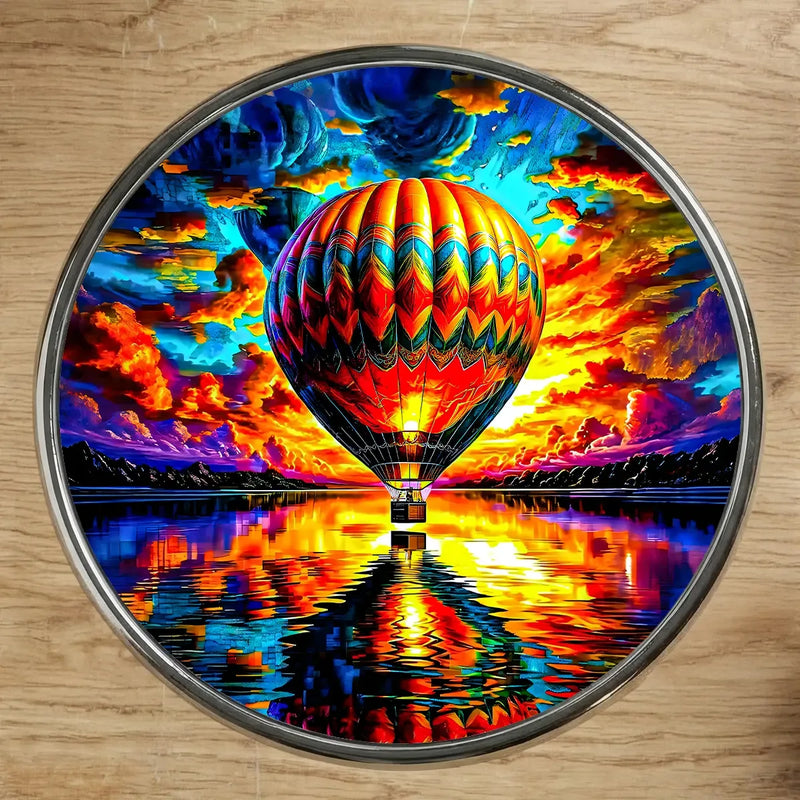 Magnet Montgolfière illustré à la main en Anjou