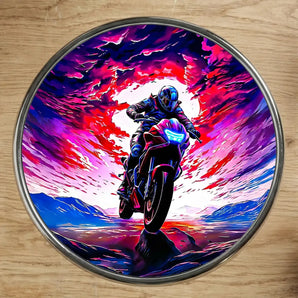 Magnet Moto Sportive illustré à la main en Anjou