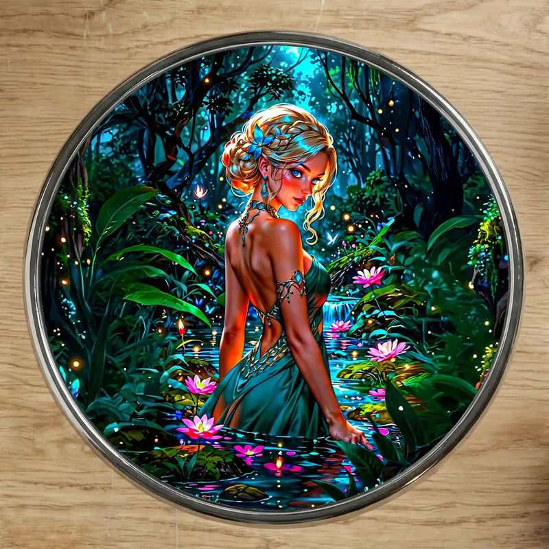 Magnet Nymphe illustré à la main en Anjou