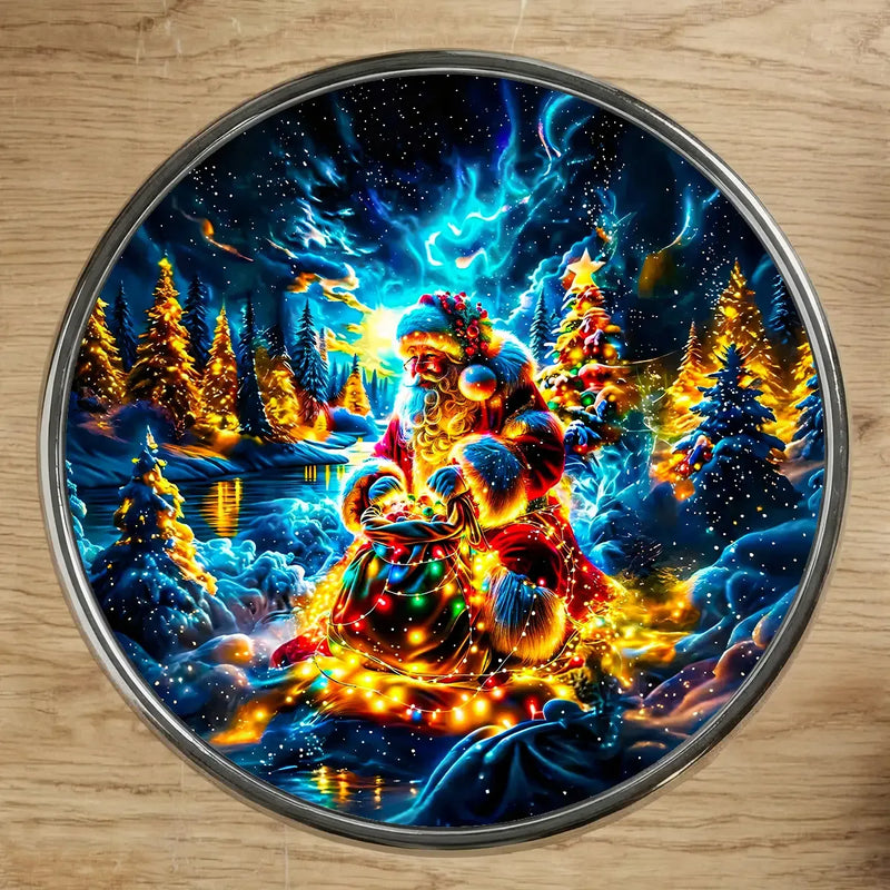 Magnet Père Noël illustré à la main en Anjou