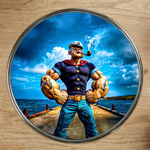 Magnet Popeye illustré à la main en Anjou
