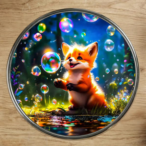 Magnet Renard illustré à la main en Anjou