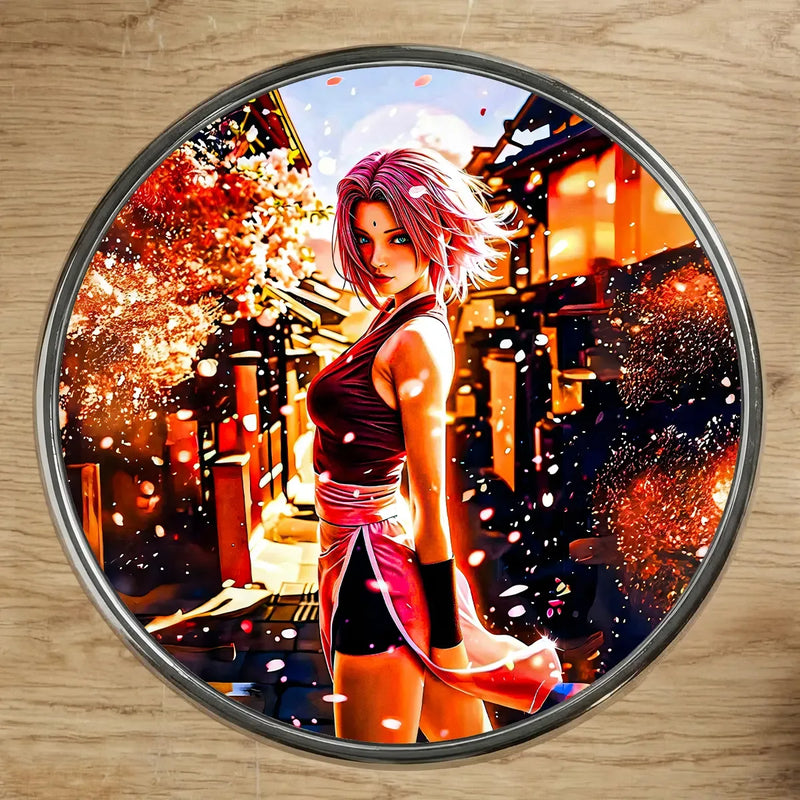 Magnet Sakura Naruto illustré à la main en Anjou