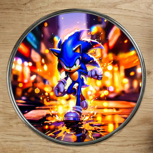 Magnet Sonic SEGA illustré à la main en Anjou