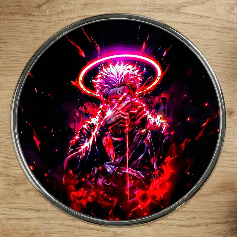 Magnet Sukuna Jujutsu Kaisen illustré à la main en Anjou