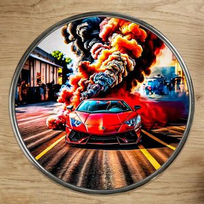 Magnet Lamborghini illustré à la main en Anjou